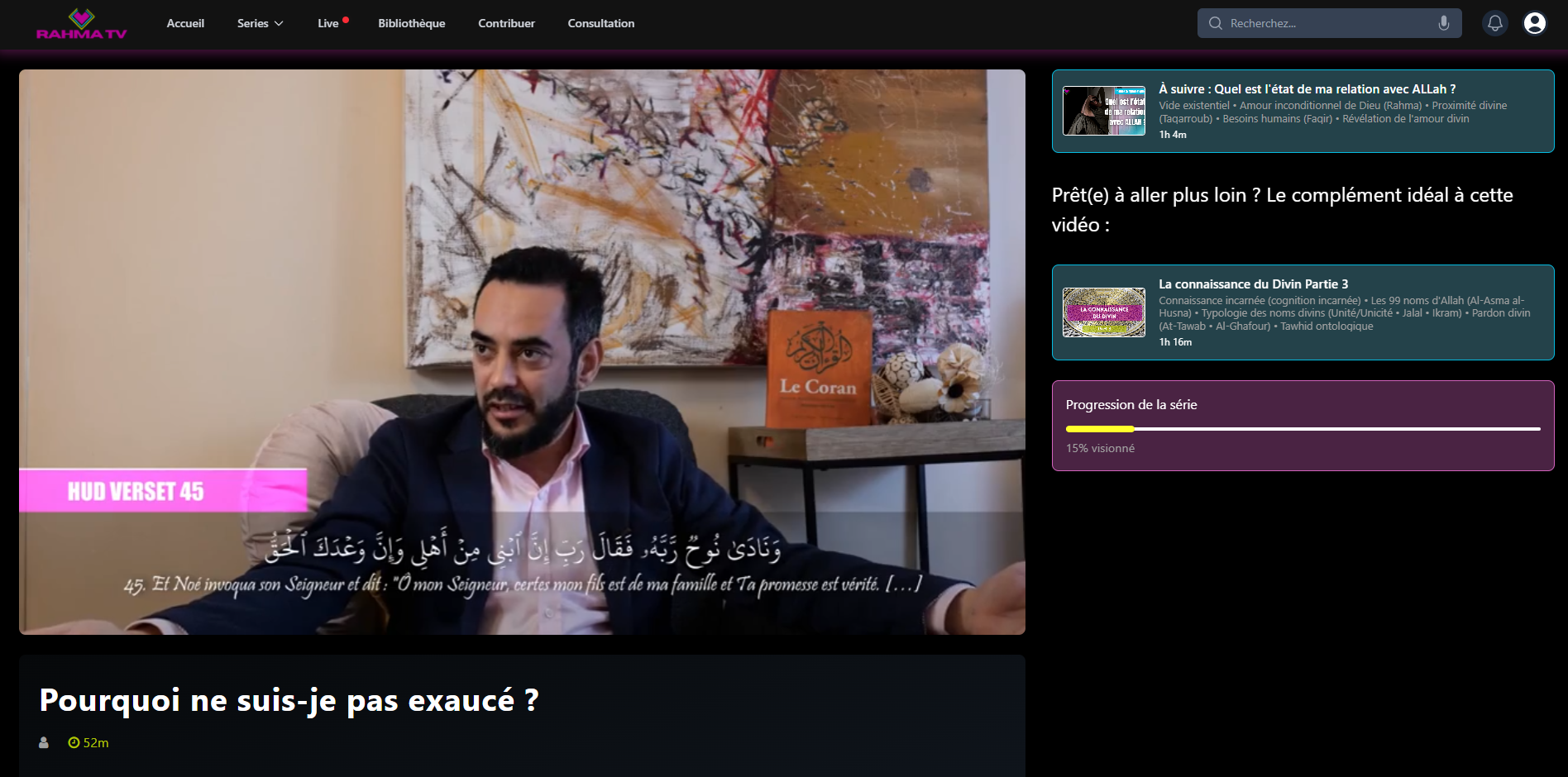 raHma-TV sur desktop